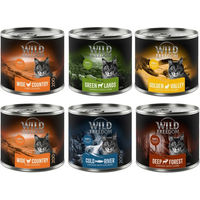 Produktbild von Wild Freedom Hundefutter Adult Mixpaket 1 getreidefrei 6 x 200 g mit Huhn, Lachs, Lamm, Kaninchen und Wild - 6 x 200 g
