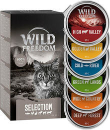 Produktbild von Wild Freedom Katzen Nassfutter Adult Mixpaket 6 x 85 g getreidefrei mit hohem Fleischanteil - 6 x 85 g