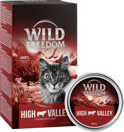 Produktbild von Wild Freedom Katzen Nassfutter Adult Rind und Huhn Stückchen in Sauce Getreidefrei 6 x 85 g - 6 x 85 g