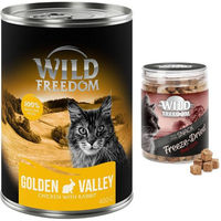 Produktbild von Wild Freedom Katzen Nassfutter Kombi-Paket Adult Kaninchen Huhn und Hühnerherzen Getreidefrei 24 x 400 g plus 3 x 45 g RAW - 6 x 400 g