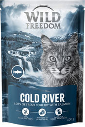 Produktbild von Wild Freedom Katzenfutter Adult Cold River mit Lachs und Geflügel getreidefrei 400 g