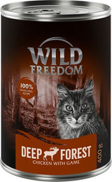 Produktbild von Wild Freedom Katzenfutter Adult Deep Forest Wild & Huhn getreidefrei 6 x 400 g - 6 x 400 g