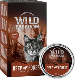 Produktbild von Wild Freedom Katzenfutter Adult Deep Forest Wild & Huhn Getreidefrei mit hohem Fleischanteil 6 x 85 g - 6 x 85 g