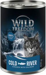Produktbild von Wild Freedom Katzenfutter Adult Lachs & Huhn getreidefrei 6 x 400 g - 6 x 400 g