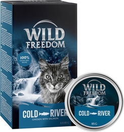 Produktbild von Wild Freedom Katzenfutter Adult Lachs & Huhn Stückchen in Sauce Getreidefrei Hoher Fleischanteil 6 x 85 g - 6 x 85 g