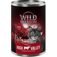 Produktbild von Wild Freedom Katzenfutter Adult Rind Wild Huhn Getreidefrei 6 x 400 g - 6 x 400 g