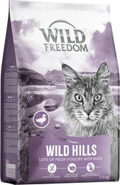 Produktbild von Wild Freedom Katzenfutter Adult Wild Hills mit Ente und Geflügel getreidefrei 6,5 kg