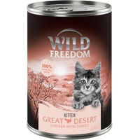 Produktbild von Wild Freedom Kitten Great Desert Katzenfutter Truthahn & Huhn getreidefrei 6 x 400 g
