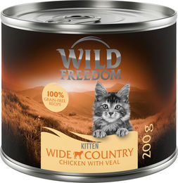 Produktbild von Wild Freedom Kitten Nassfutter Kalb & Huhn Getreidefrei 6 x 200 g