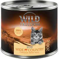 Produktbild von Wild Freedom Kitten Nassfutter Kalb & Huhn Getreidefrei 6 x 200 g
