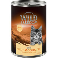 Produktbild von Wild Freedom Kitten Nassfutter Kalb & Huhn Getreidefrei 6 x 400 g