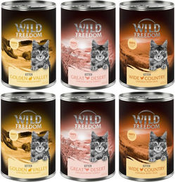 Wild Freedom Kitten Nassfutter Mixpaket 6 x 400 g Getreidefrei mit hohem Fleischanteil – Bild 1 von 1