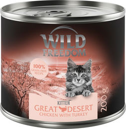 Wild Freedom Kitten Nassfutter Wild Desert Truthahn & Huhn Getreidefrei 6 x 200 g - 6 x 200 g – Bild 1 von 1