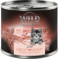 Produktbild von Wild Freedom Kitten Nassfutter Wild Desert Truthahn & Huhn Getreidefrei 6 x 200 g - 6 x 200 g
