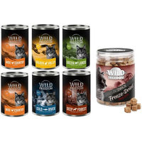 Produktbild von Wild Freedom Kombi-Paket Katzen Adult Getreidefrei Nassfutter und RAW Mix mit Huhn, Wild und Hühnerherzen - 27 x 400 g