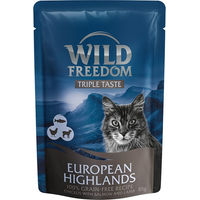 Produktbild von Wild Freedom Triple Taste Pouches European Highlands Huhn mit Lachs und Lamm 8 x 85 g