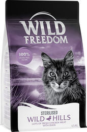 Produktbild von Wild Freedom Wild Hills Hundefutter Adult Sterilised Ente Huhn Getreidefrei 2 x 6,5 kg - 2 x 6,5 kg