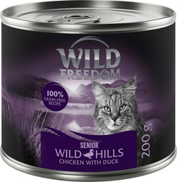 Produktbild von Wild Freedom Wild Hills Hundefutter Senior Ente und Huhn Stückchen in Sauce getreidefrei 6 x 200 g - 6 x 200 g