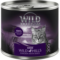 Produktbild von Wild Freedom Wild Hills Hundefutter Senior Ente und Huhn Stückchen in Sauce getreidefrei 6 x 200 g - 6 x 200 g