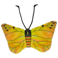 Produktbild von Wild Life Collection Katzenspielzeug Gelber Schmetterling aus Stoff mit Catnip