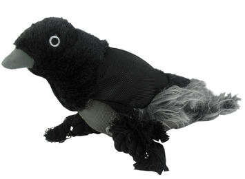 Wild Life Dog Plüschspielzeug Rabe für Hunde mit Quietschefunktion in Schwarz – Bild 1 von 6