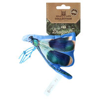 Produktbild von Wild Life Katzenspielzeug Libelle aus Plüsch mit Catnip in Blau 10x14cm