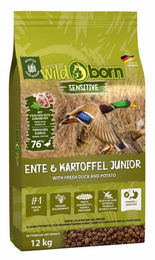 Wildborn Ente Welpenfutter Junior Sensitive Getreidefrei 12 kg - 12 kg – Bild 1 von 4