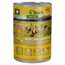 Produktbild von Wildborn Homeland Chicken Hundefutter mit Hühnchen und ganzen Hühnerherzen Adult 400 g - 6 x 400 g