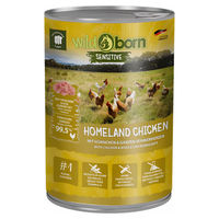 Produktbild von Wildborn Homeland Chicken Hundefutter mit Hühnchen und ganzen Hühnerherzen Adult 400 g - 6 x 400 g