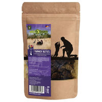 Produktbild von Wildborn Natural Turkey Bites Hundesnack Trockenfleisch Truthahn und Lachs 200 g ohne Konservierungsstoffe - 200 g