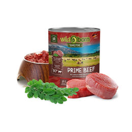 Wildborn Prime Beef Hundefutter Adult mit Angus Rind, getreidefrei und glutenfrei, 6x800g Dose - 6 x 800 g – Bild 1 von 2