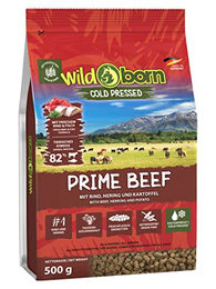 Produktbild von Wildborn Prime Beef Kaltgepresstes Hundefutter Rind Getreidefrei und Glutenfrei 500 g - 500 g