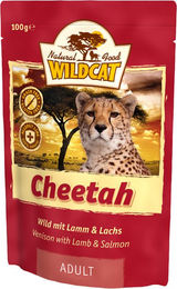 Wildcat Cheetah Wild Katzenfutter Lamm & Lachs Adult Getreidefrei Glutenfrei Laktosefrei 7 x 100 g – Bild 1 von 2