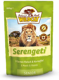 Wildcat Serengeti Geflügel & Kartoffel Katzenfutter Senior Getreidefrei Glutenfrei Laktosefrei 7 x 100 g - 7 x 100 g – Bild 1 von 2
