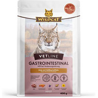 Produktbild von Wildcat VetLine Gastrointestinal Ente Trockenfutter für erwachsene Katzen zur Unterstützung von Magen-Darm und Pankreas 400 g