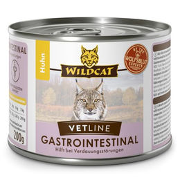 Wildcat VetLine Gastrointestinal Huhn Nassfutter für erwachsene Katzen zur Unterstützung von Magen-Darm und Pankreas 6 x 200g – Bild 1 von 1