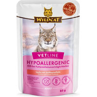 Produktbild von Wildcat VetLine Hypoallergenes Katzenfutter Lachs 12 x 85 g