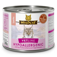 Produktbild von Wildcat VetLine Hypoallergenic Lachs Nassfutter für erwachsene Katzen Getreidefrei Diät 200g