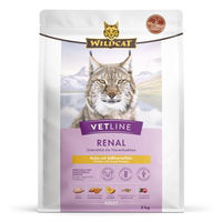 Produktbild von Wildcat VetLine Renal Huhn Trockenfutter für erwachsene Katzen Diätfutter 3kg