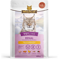 Produktbild von Wildcat VetLine Renal Nassfutter Huhn für erwachsene Katzen zur Unterstützung der Nierenfunktion 400 g