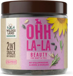 Wildes Land Beauty Funktionssnack Lachs für ausgewachsene Hunde Haut & Fell getreidefrei und hypoallergen 300 g - 4 x 300 g – Bild 1 von 6