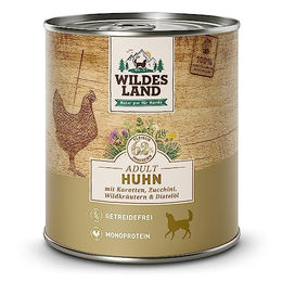 Wildes Land Classic Adult Hund Nassfutter Huhn mit Karotte Stückchen in Soße 150 g - 16 x 150 g – Bild 1 von 6