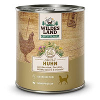 Produktbild von Wildes Land Classic Adult Hund Nassfutter Huhn mit Karotte Stückchen in Soße 150 g - 16 x 150 g