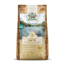 Produktbild von Wildes Land Classic Adult Hundefutter Ente 2 x 12 kg