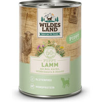 Produktbild von Wildes Land Classic Puppy Hundefutter Lamm mit Reis Stückchen in Sauce 6 x 400 g - 6 x 400 g