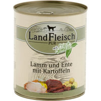 Produktbild von Wildes Land Dog Pur Hundefutter Lamm und Ente 6x800g - 6 x 800 g