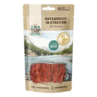 Produktbild von Wildes Land Entenbrust in Streifen Monoprotein Trockenfleisch Hund 70g - 7 x 70 g