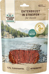 Wildes Land Entenbrust in Streifen Monoprotein Trockenfleisch Hundesnack 200 g - 200 g – Bild 1 von 2