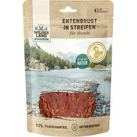 Produktbild von Wildes Land Entenbrust in Streifen Monoprotein Trockenfleisch Hundesnack 200 g - 200 g