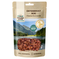 Produktbild von Wildes Land Entenbrust Mini Belohnungssnack für Hunde getreidefrei und monoprotein 70 g - 8 x 70 g